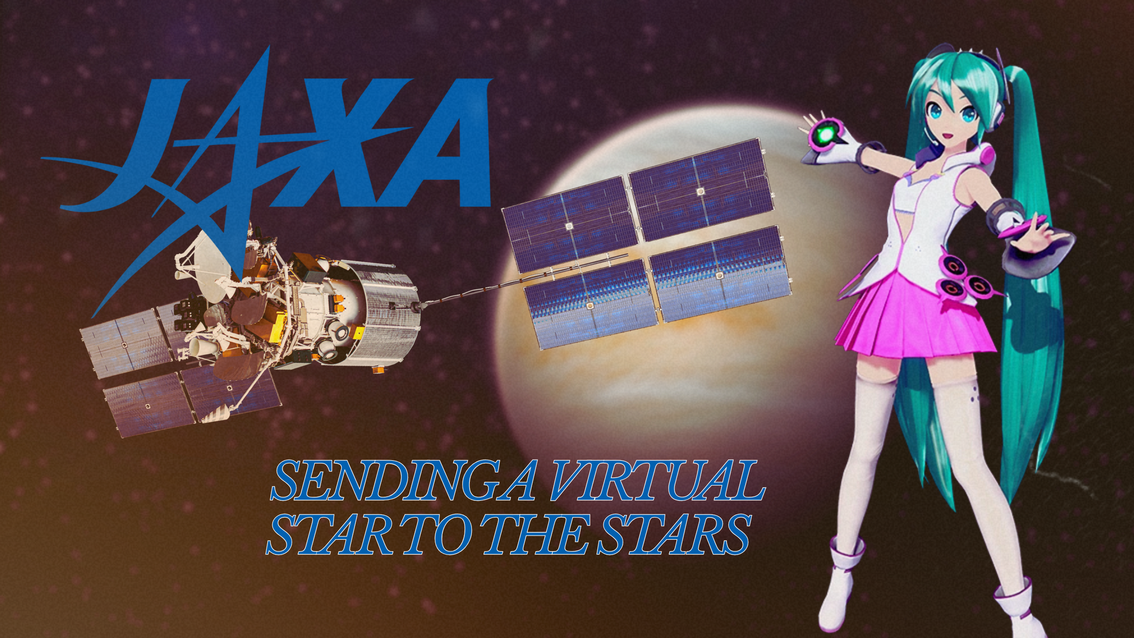 Sending a Virtual Star to the Stars – JAXA Akatsuki Satellite